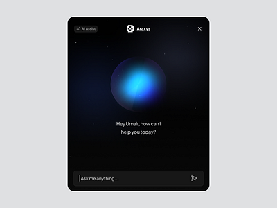 AI Assist ai aisaas modal uidesign website