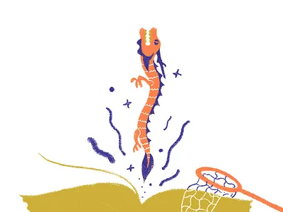 the bestiary art artwork beast beastiary book catch colors cover dragon editorial gold illustration illustrazione magic metaphor shiny sparkles wand