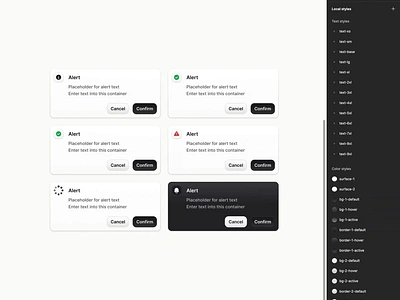 Perfecting Alert components in Figma alert alerts banner branding components design design system figma figma ui kit interface notification ui ui kit ux