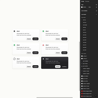 Perfecting Alert components in Figma alert alerts banner branding components design design system figma figma ui kit interface notification ui ui kit ux