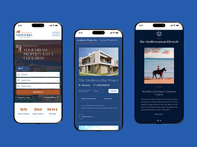 Real Estate Mobile and Web design graphic design ui web design