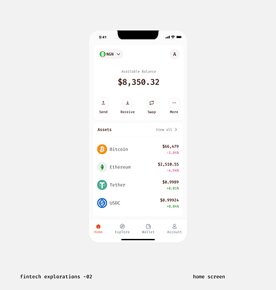 fintech explorations -02 app fintech mobile app ui web3