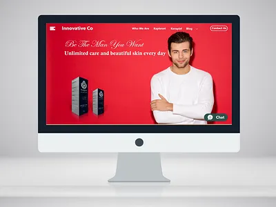 Innovative Co - Cosmetics Website cosmetics ui uxui design website