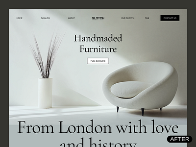 After applying Figma Plugin – TypeBalance figma furniture london plugin typebalance typography ui uk webdesign