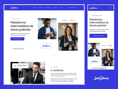 JuriAtivos elementor figma ui design ux design web design website wordpress