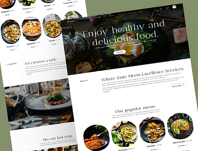 Crave Food website cafe food food website landing page menu restaurant uiux user interface web design website