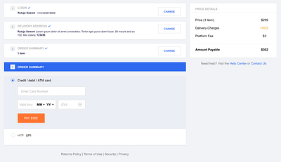 Credit Card Checkout Form💳 designchallenge ui uiuxdesign userexperience