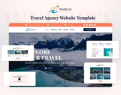 Tourlux – Travel Agency Website Template | Tourism Website bootstrap css3 design designtocodes free html template modern design tourism business tourlux travel agency website website template.