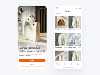 Ecommerce Mobile App app design ecommerce list minimalism mobile shop ui ux