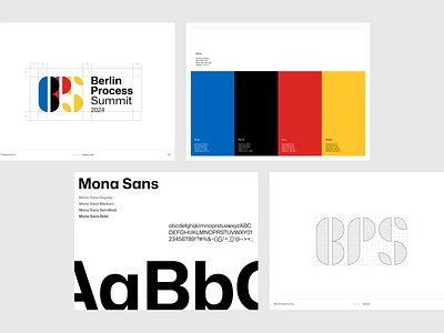 Branding Concept for Berlin Process Summit bauhaus bauhaus style berlin branding branding concept color color palette graphic design illustrator logo logo design style summit symbol typo typography