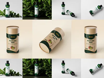 Hair oil label design, Label design, paper cube design hair oil label label design labels nature label packaging design paper cube