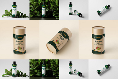 Hair oil label design, Label design, paper cube design hair oil label label design labels nature label packaging design paper cube