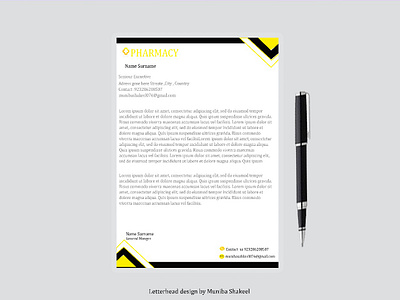 Letterhead design for you billboard design brochure design catalog design flyer design graphic design illustration invitation card letterhead design magazine design menu card post card poster design social media post uiux design wedding card