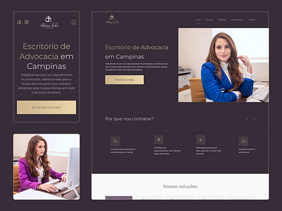 Juliana Prates Advocacia elementor figma ui ui interface web design wordpress