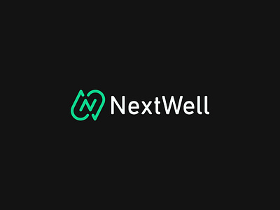 NextWell applogo branding design drop fitness health letter n logo logo design logodesign logoinspire n wellness