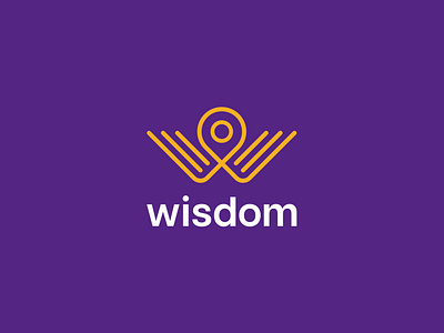 Wisdom applogo book branding design education library location logo logo design logodesign logoinspire lwtter w university