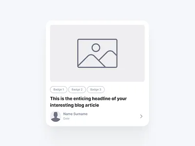 UI design of blog post app badge blog mobile post ui ux