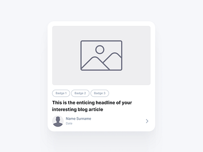 UI design of blog post app badge blog mobile post ui ux
