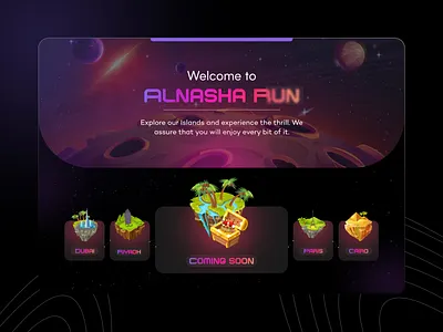 Gaming hero section game gaming hero section islands ui web design