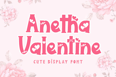 Anetha Valentine beautiful branding christmas cute font design font font design graphic design handwritten illustration logo lovely ui valentine wedding