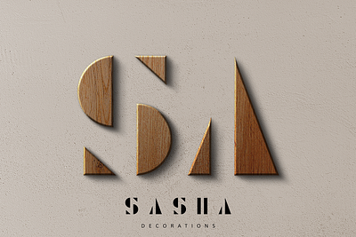 SASHA DECORATIONS branding graphic design logo