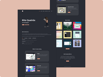 Personal Portfólio [Product Designer] dark mode desktop design landing page light mode product design user interface web design