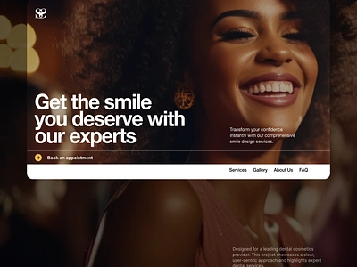 Landing Page Design for Smile Design Company in Miami design graphic design landing page smile ui ux