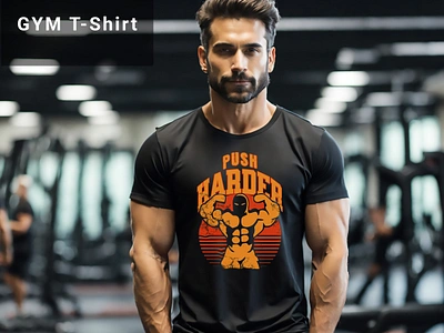 Motivational T-shirt Design Fitness T-Shirts branding clothing design fitness graphic design gym illustration minimalist modern motivation motivational t shirt t shirt design typography vector