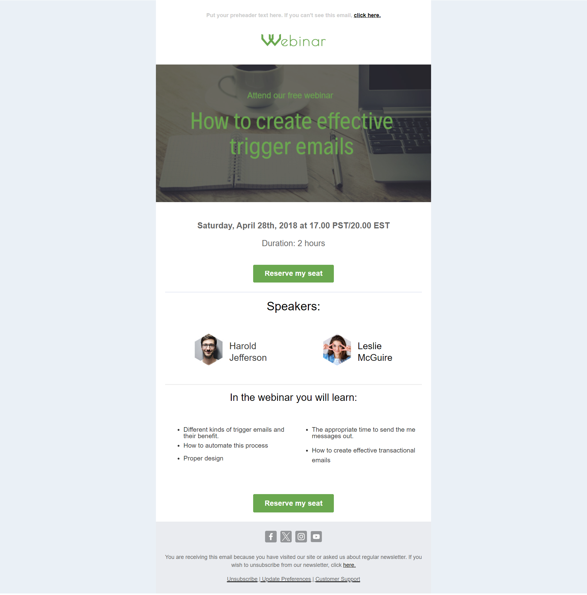 Example of Email Marketing Setup