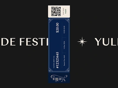 Yuletide Festival - Tickets animation branding christmas design graphic design illustration logo minimal motion graphics product santa tickets ui ux