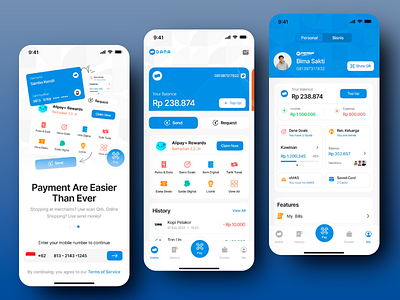 Dana Wallet: Effortless Payments, Everyday app app design app ui app ux balance overview design digital wallet finance finance app mobile mobile app design mobile payment mobile ui mobile ux online payment payment ui ui deisgn ux ux design