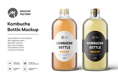 Kombucha Bottle Mockup bottle bottle mockup brewery drink drink mockup drink mockups glass bottle glass bottle mockup glass mockup kombucha label label mockup liquor bottle package mockup packaging packaging mockup product label product label template studio