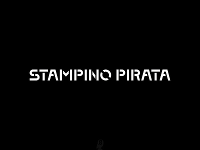 STAMPINO PIRATA fontlogo logotype pirata pirate stampino stencil trafaretto treaforo