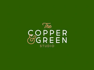 The Copper & Green Studio branding brand identity brand visual branding business branding copper typography design custom logo for srudio design studio identity green background logo for a studio brand luxury minimalist logo minimal luxe branding modern copper logo modern studio branding product branding studio brand logo studio branding studio design logo stylish typography the copper green studio visual identity