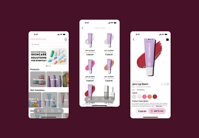 E-commerce Shop creamco dailyui ecommerceshop mobilapp ui uidesing ux uxdesign