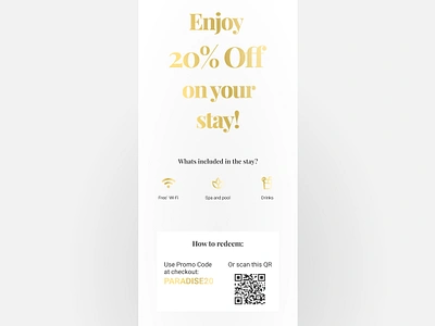 Hotel promotional coupon branding design digital 2d digitalartist illustration logo ui vector vector art vector artwork