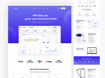 SaaS Website Landing Page Design app design dashboard design design figma design figma website illustration landing page design ui ui design ui ux design
