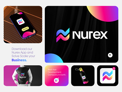 App Logo Design | N Letter Logo Mark for Applications app logo application blockchain branding design gradient icon letter logo logo logo design maxoint modern logo n logo nft saas startup symbol tecclips tech web3