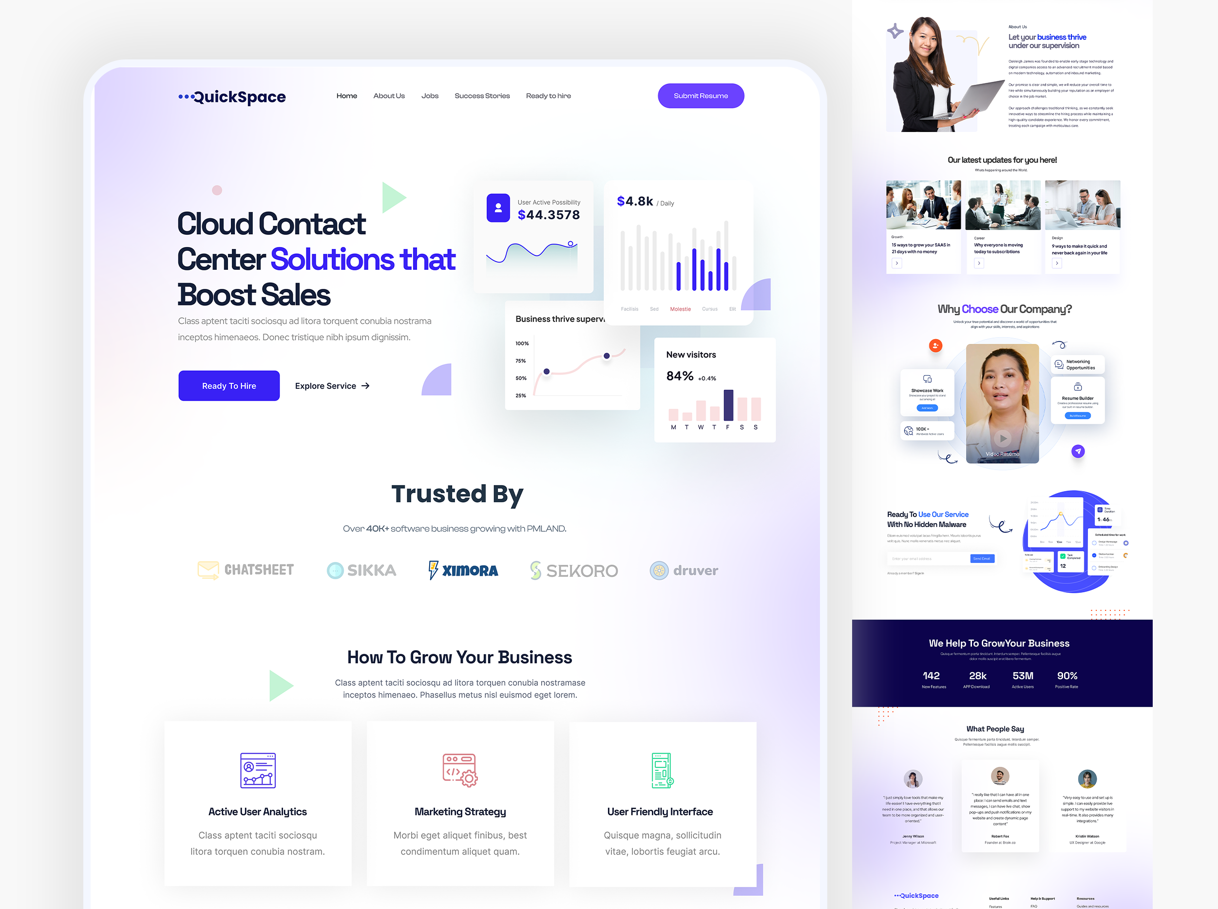 SaaS Landing Page Design app design dashboard design design figma design figma website illustration landing page design ui ui design ui ux design