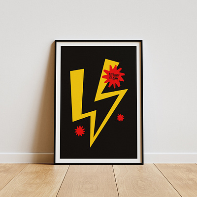 Energy Flash Techno Music Poster Design 90s dance music acid house adobe illustrator branding design energy flash graphic design house music illustration joey beltram minimal poster design music music print poster poster design print rave culture techno music wall art yellow and black