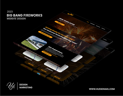 BIG BANG FIREWORKS WEBSITE DESIGN adobe xd graphic design ui ui design uiux design ux ux design web design web development website design wordpress wordpress development