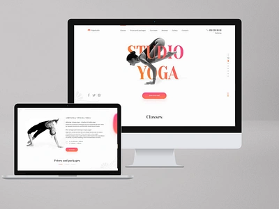 Yoga Studio Website Design best web design branding creative web pages design frontend graphic design illustration landing page design landing pages psd designer psd to html ui ui ux ui ux design web web designer yoga studio yoga website