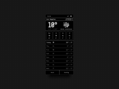 Daily UI - 037 - Weather 037 app app design clean daily ui dailyui design futuristic minimal mobile sci fi ui