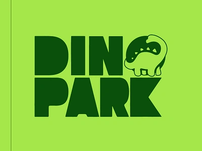 Day 35: Dinosaur Amusement Park Logo - Dino Park amusement park brand identity branding dailylogochallenge dinosaur graphic design logo