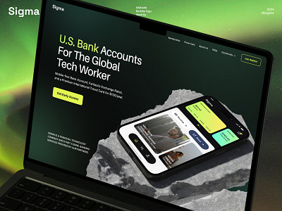 Sigma - UI/UX Design for Fintech Company accounts bank banking banking app fintech mobile app mobile bank money app product design web design