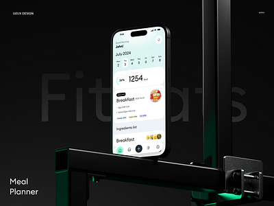 Fiteats | AI Powered Meal Planner Mobile App ai mobile app app design artificial intelligence futuristic app interaction meal planner trending ui uiux ux