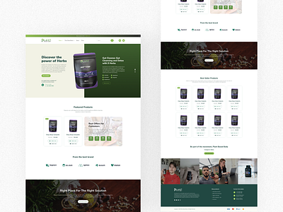 Health Supplement Product Landing Page adobe design design figma design landing page design ui design ui ux design web ui design website design