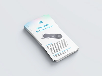 Product Guidance Rack Card branding graphic design