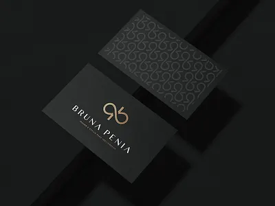 Bruna Penia - Branding bp branding business card graphic design grid infinity logo