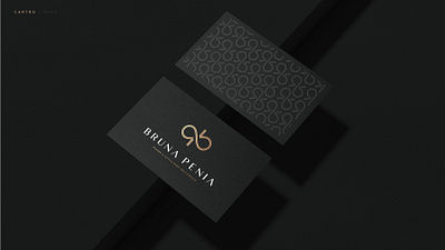 Bruna Penia - Branding bp branding business card graphic design grid infinity logo